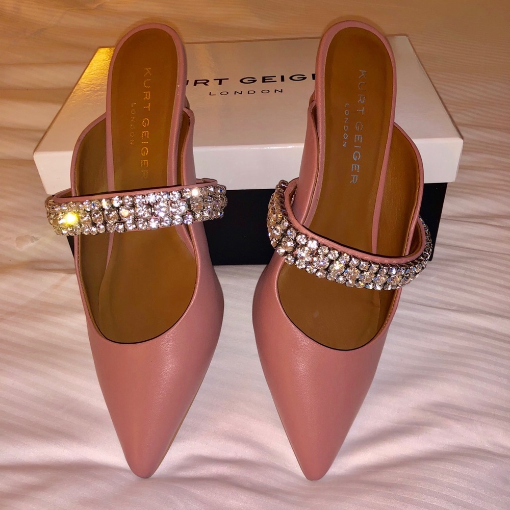 Kurt Geiger London kitten heels mules sz.38/8